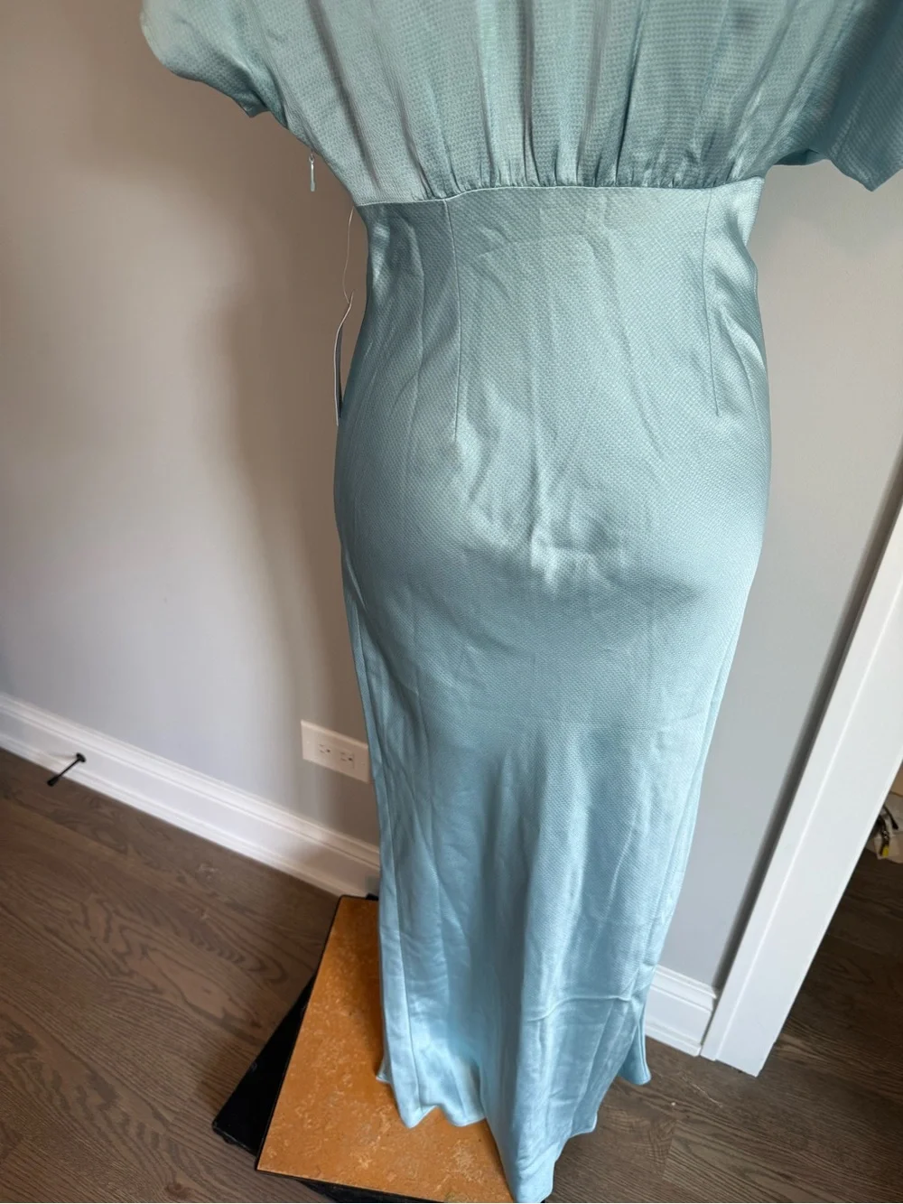 Adelyn Rae Light Blue Textured Dress - Picture 8 of 10